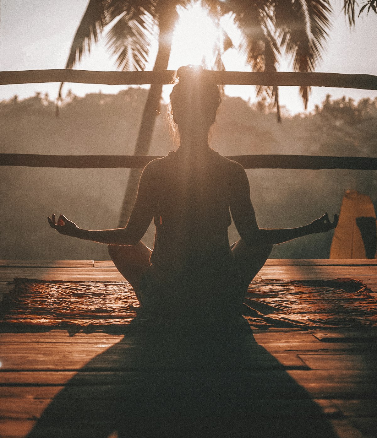 A person seated in stillness in soft daylight