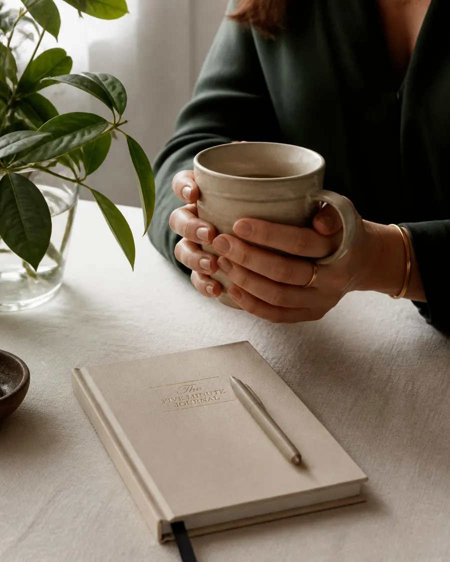 Nourishing meal on a linen table